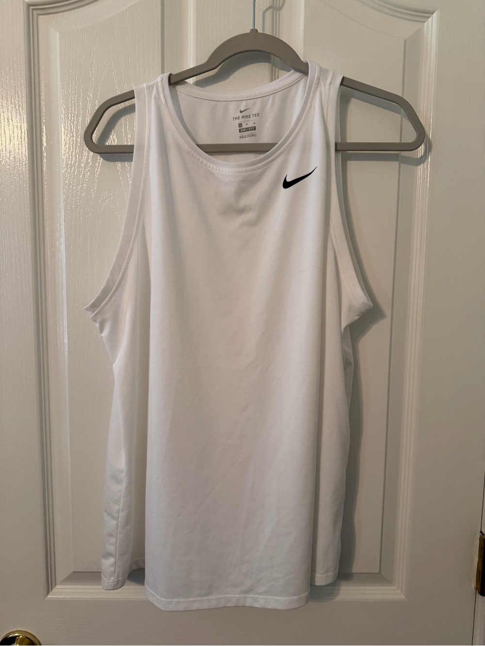 Nike Women's White DRI-FIT Tank Top